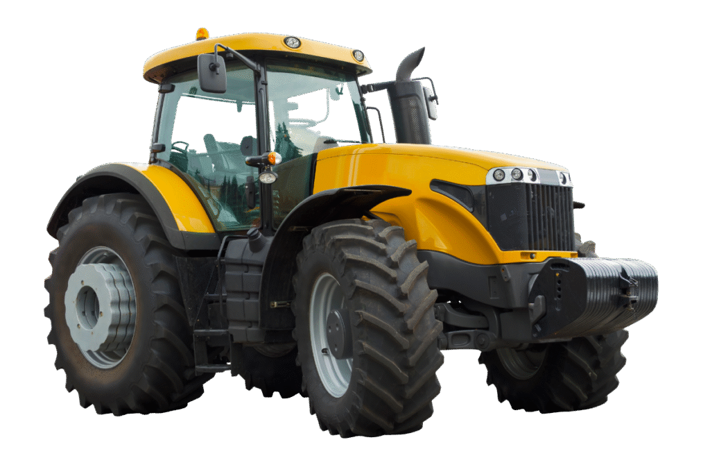 Tractor amarillo